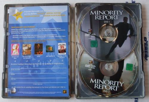 Minority Report Special Edition Steelbook (German) DVD