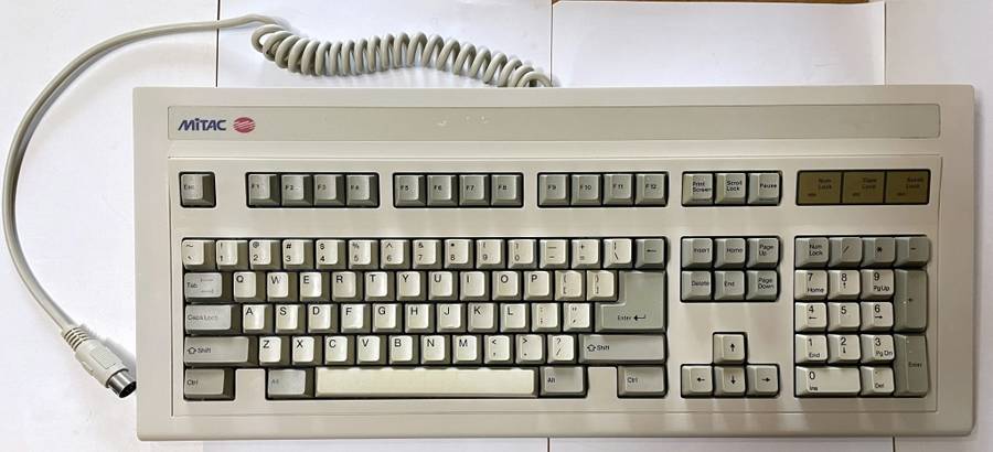 Mitac KB-5201 Mechanical Switchable Keyboard DIN5 (1992)