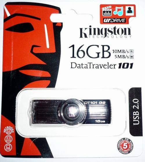 Kingston DataTraveler 101 Swivel 10Mbps Read 5Mbps Write 16GB