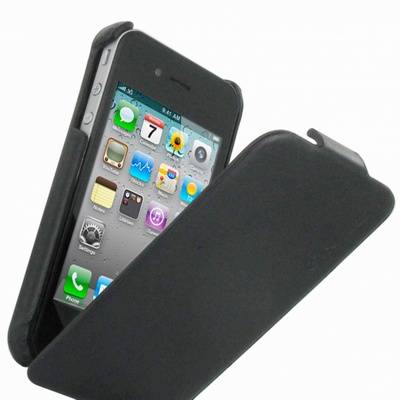 EX215 iPhone 4 Leather Hard Flip Case