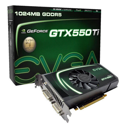 EVGA GeForce GTX 550 Ti 1024MB (Free Performance Boost)