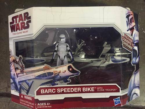 Star Wars The Clone Wars 'Barc Speeder Bike' Action Figure. NIB