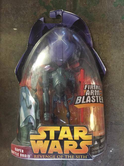 Star Wars The Clone Wars ' Super Battle Droid' Action Figure. NOC