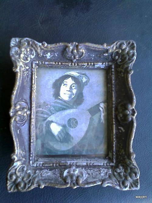 "THE JESTER" FRANS HALS. DUTCH PAINTER (1580-1666). PRINT IN LEAD FRAME.