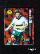 MARK FISH TRADING CARD. BAFANA BAFANA. SIMBA WORLD SOCCER ICON CARD.
