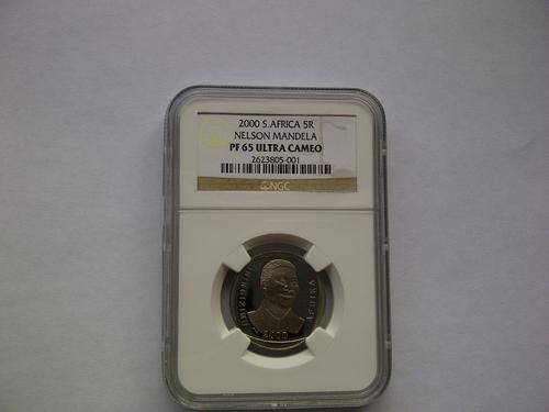 Nelson Mandela 2000 smiley PF65 ULTRA CAMEO