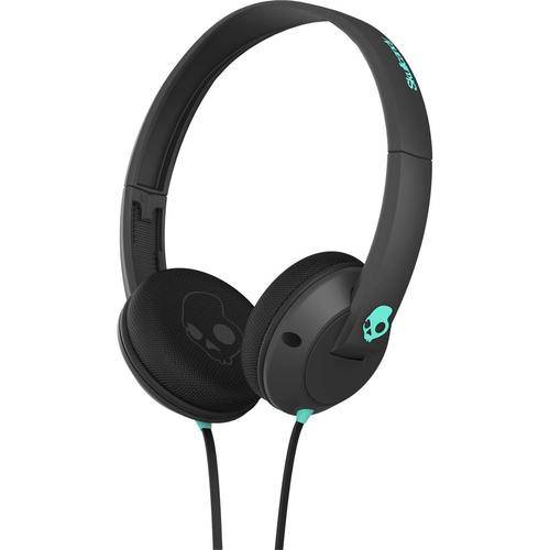 Skullcandy Uprock Headphones with Mic - Carbon/Mint. R1 auction! model no. S5URGY-164.