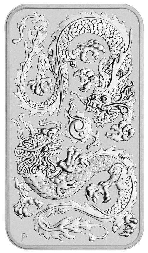 2020 Dragon 1oz Silver Rectangular Bullion Coin