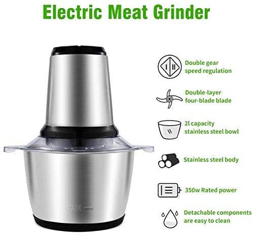 Stainless Steel Meat Mincer and Food Processor