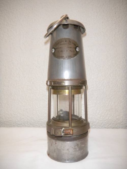 Miners Safety Lamp, genuine numbered item, made by Green & Sons