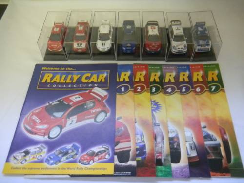 RALLY CAR COLLECTION, 7 RALLY CARS etc, by DEAGOSTINI