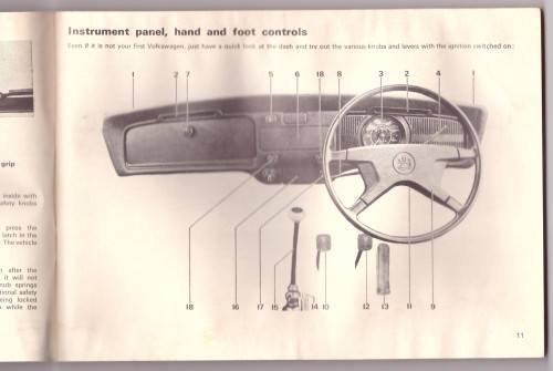 VW BEETLE 1600 - VEHICLE INSTRUCTION MANUAL - 1973