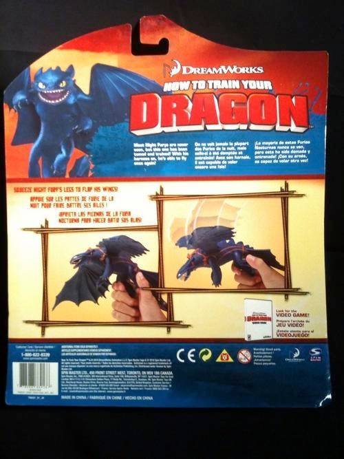 New Dreamworks How to Train Your Dragon Night Fury Toothless dragon action figure by Spinmaster