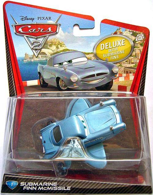 DISNEY CARS 2 DELUXE SUBMARINE FINN #1