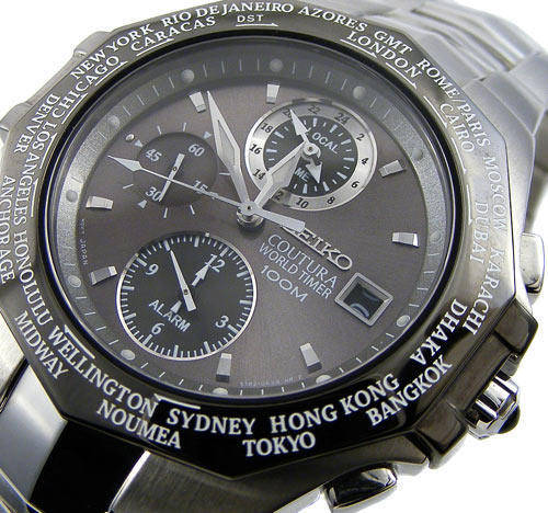 AUTHENTIC SEIKO COUTURA SAPPHIRE TiCN World Time Alarm ***R1 Start***