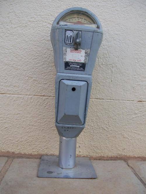 OId South African mechanical parking meter RELISTED DUE TO TIME WASTERS