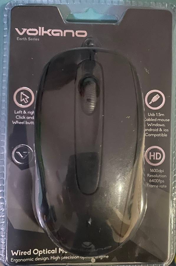 Volkano Wired Optical Mouse (Sealed)