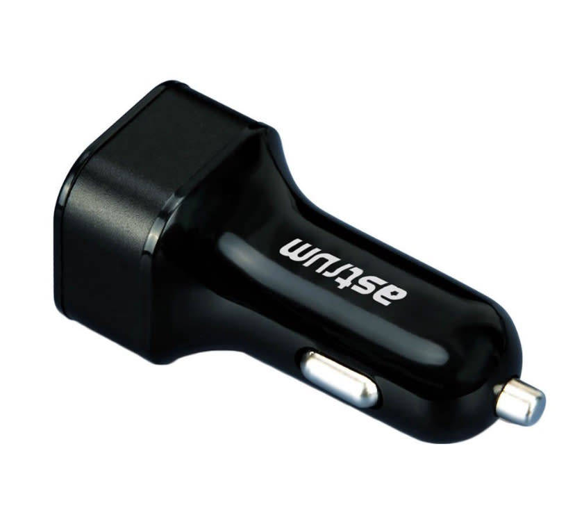 Astrum 2.4 A Dual USB Car Charger + Micro USB Cable - CC210 - Black