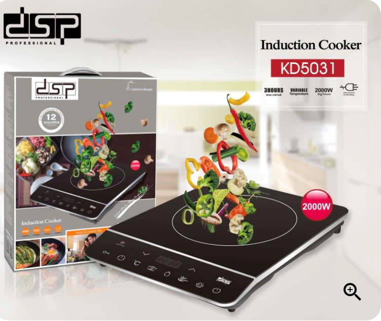 DSP 2000W INDUCTION COOKER SINGLE PLATE - MODEL: KD5031 (PLEASE READ)