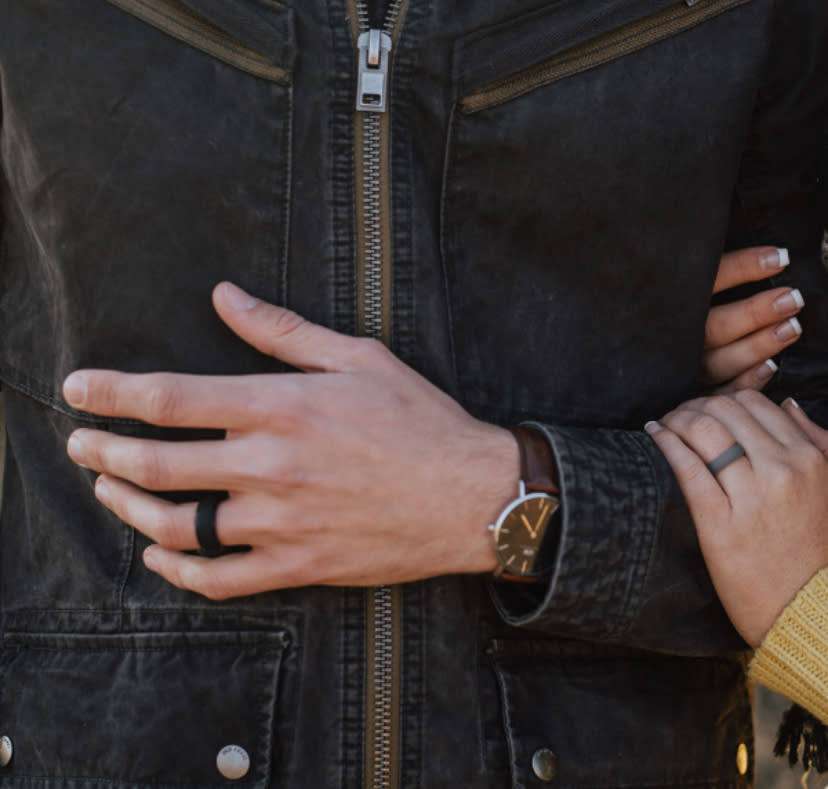 Syolo Men`s Silicon - Blue Combo pack (Size: 22.33mm)