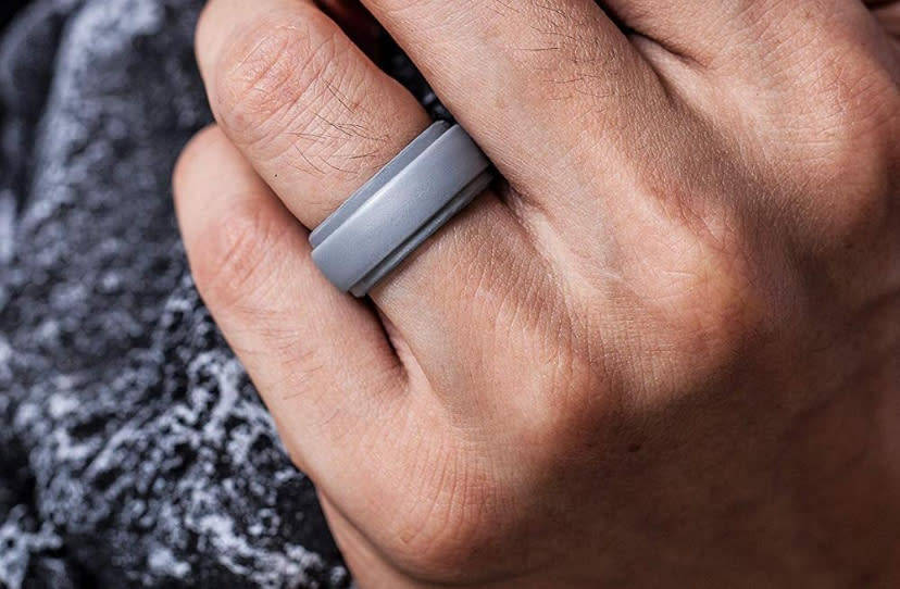 Syolo Men`s Silicon - Blue Combo pack (Size: 22.33mm)