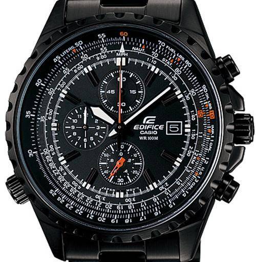 CASIO EDIFICE EF-527BK Gents Aviator-Slide Rule Chronograph Sports Watch(ONLY 1)