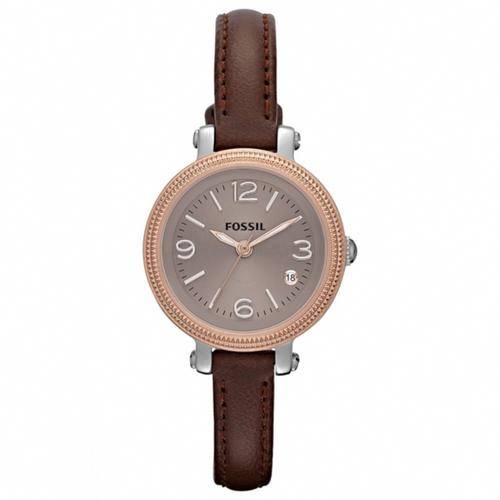 **NEW** FOSSIL Heather Mini Ladies Brown Leather  Quartz Watch(STUNNING TIMEPIECE!)