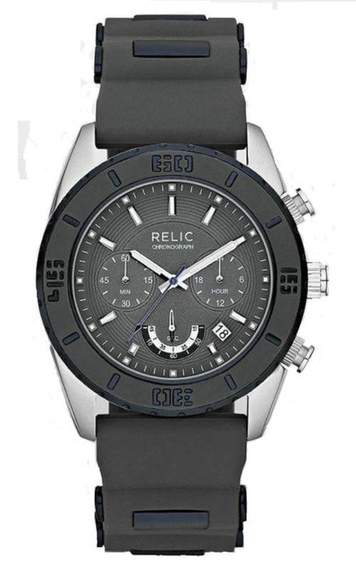 **NEW** RELIC (By FOSSIL) Sawyer Alluminium & Grey Silicone Gents Sports Watch"GREAT VALUE"