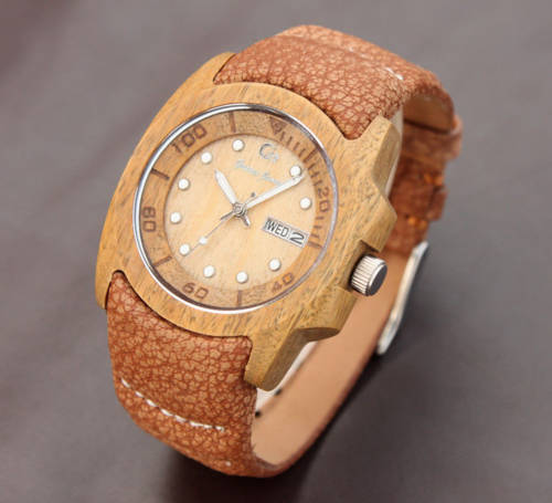 BEWELL Natural Wood & Leather (Gassen James Collection) Unisex Dress Watch(LIMITED EDITION!!)