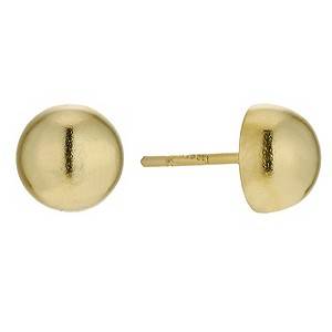 9crt Gold Semi Circle Earings