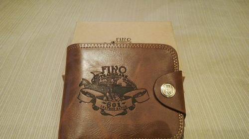 **Men's Genuine Leather Dakota Red Fino Wallet***TAN ONLY***Great Quality***BRAND NEW**3 Avail**