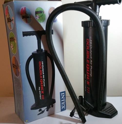 INTEX HIGH-OUTPUT (HAND/MANUAL) AIR PUMP DOUBLE QUICK III - 48cm