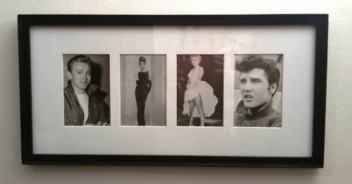 LEGENDS FRAMED: AUDREY - JAMES - MARILYN - ELVIS