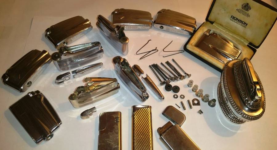 HUGE LOT COLLECTION OF LIGHTERS - RONSON & OTHER - REPAIR, SERVICE OR PARTS