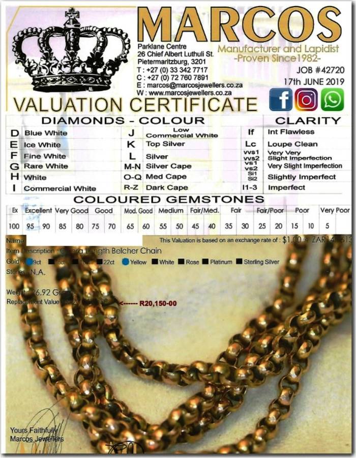 OPERA LENGTH BELCHER CHAIN - GOLD