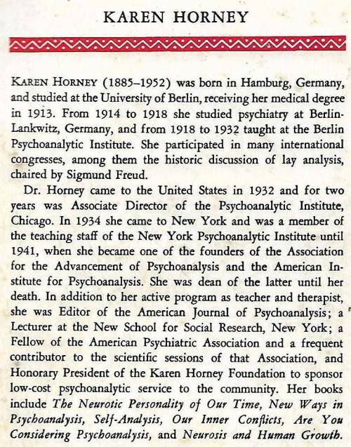 ARE YOU CONSIDERING PSYCHOANALYSIS? [PAPERBACK] ~ Ed. KAREN HORNEY