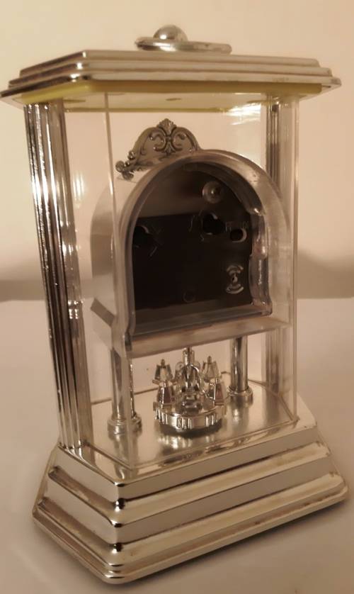 HUABA QUARTZ CARRIAGE CLOCK WITH PENDULUM