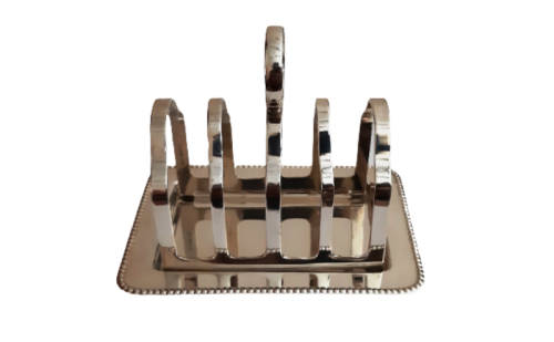 TOAST RACK ~ 4-SLICE ~ PLATED