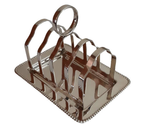 TOAST RACK ~ 4-SLICE ~ PLATED