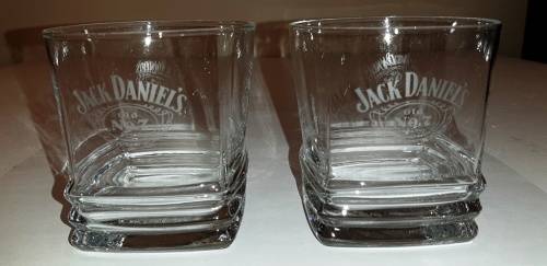 TWO JACK DANIELS WHISKY GLASSES