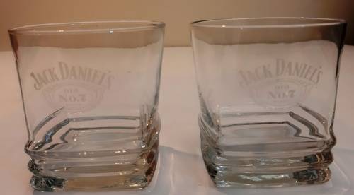 TWO JACK DANIELS WHISKY GLASSES