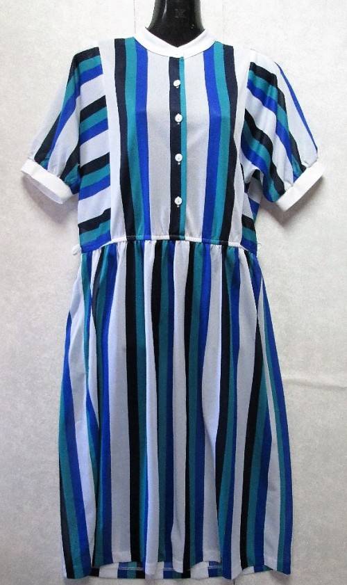 Vintage c1980's Sheer Polyester Dress - Size 34