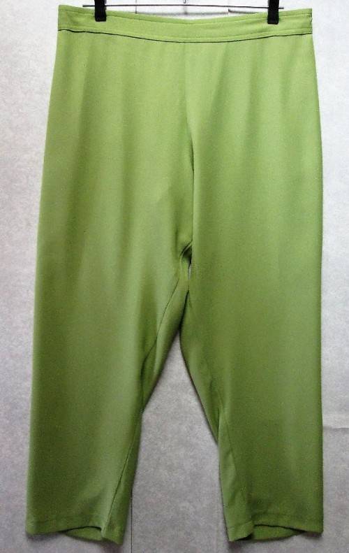 Lightweight Lime Green Polyester Pants  - Waist 94-104cm; Hip 132cm
