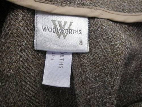 Warm Wool Effect Taupe Polyester Pants + Pockets - Size 32 (Waist 70cm, Hip 92cm) *Quality Brand