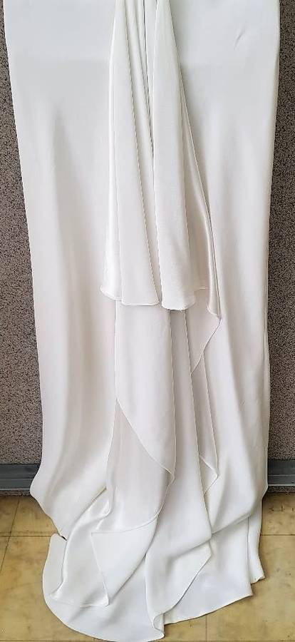 Off White Fully Lined Jasper Conran Evening/Wedding Dress, Small Train Size 34 Chest 84cm Waist 78cm