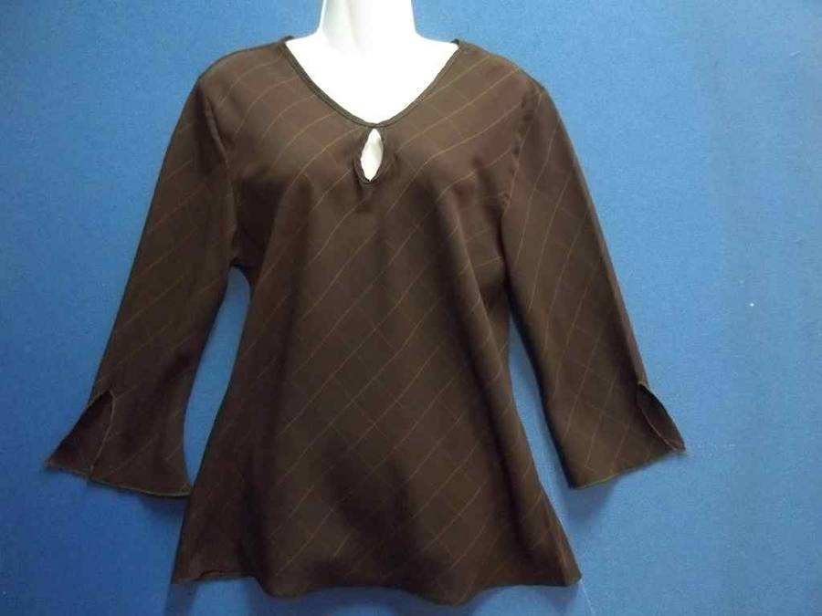 Brown Polyester Top - Size 38