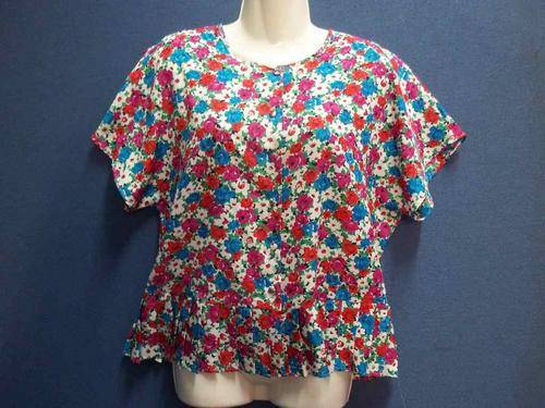 Vintage Lightweight Floral Patterned Shirt - Size 38 * Quality Brand