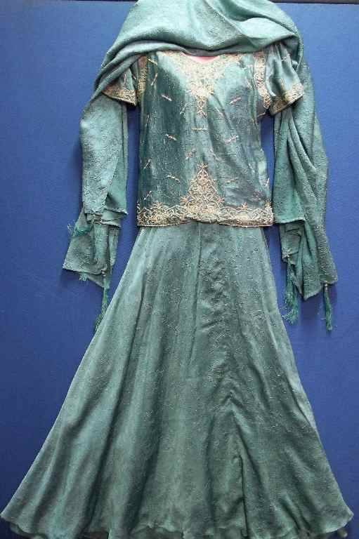 Sea Green Beaded Punjabi - Chest 87cm, Waist 70cm (3 Piece)