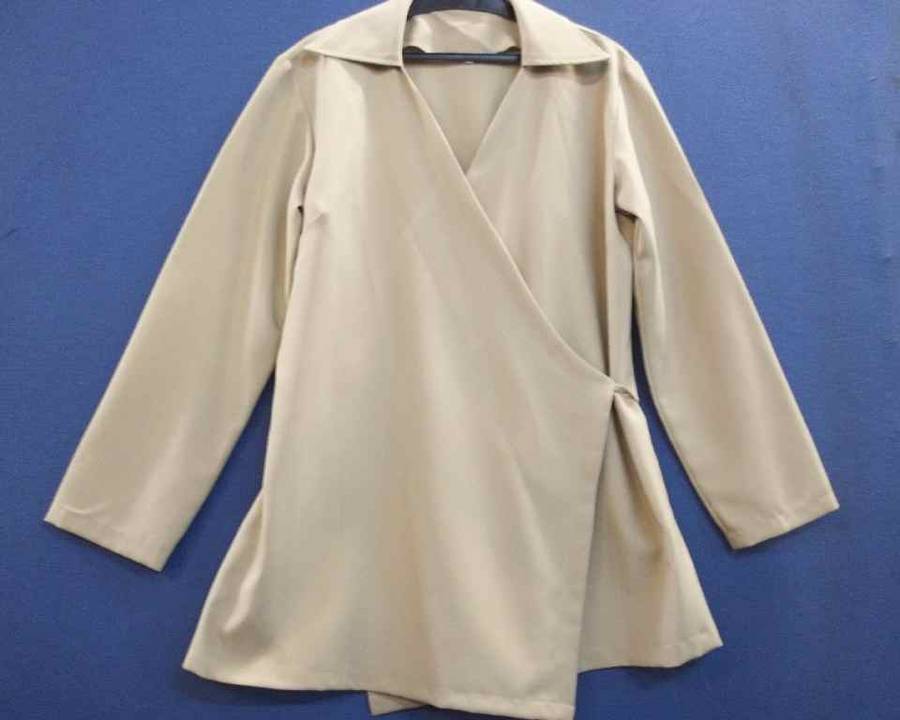 Beige Maternity Crossover Jacket - Size S