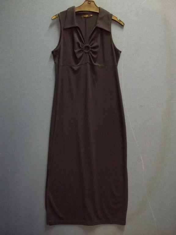 Long Navy Dress - 100% Polyester - Size 34 * Quality Brand